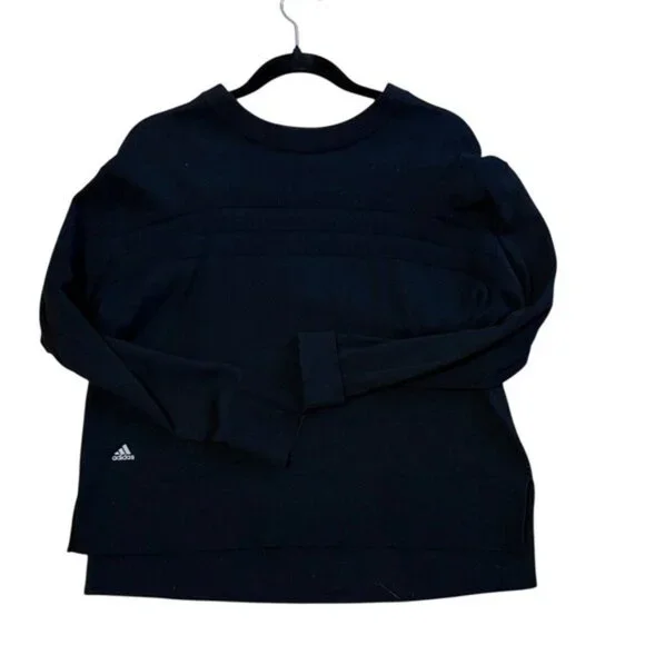 Adidas women's Classic Black Women's Size Medium Crewneck Golf Sweater - Picture 5 of 5